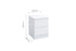 Oslo 2 Drawer Bedside